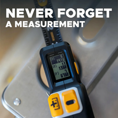 One Hand Digital Measuring Tape with Integrated Square Edge