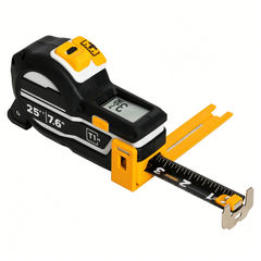 One Hand Digital Measuring Tape with Integrated Square Edge