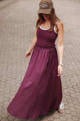 Finesse Maxi Dress - Burgundy