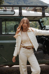 Caitlin Quilted Jacket - Cream
