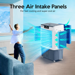 3-in-1 Portable Air Cooler with Ice Mode – Cools 800 sq ft