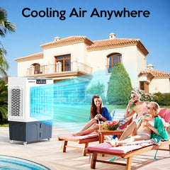 3-in-1 Portable Air Cooler with Ice Mode – Cools 800 sq ft