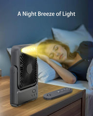 4-Speed Travel Fan with LED