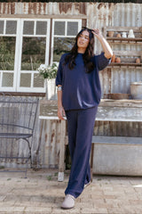 Ashby Knit Pant - Navy