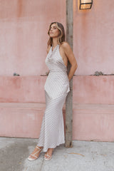 Dellia Maxi Skirt - Brown Stripes