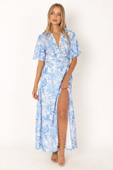 Arianna Maxi Dress - Blue Floral