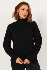 Cersi Knit Sweater - Black