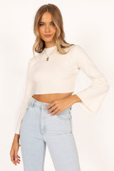 Fletcher Knit Sweater - White