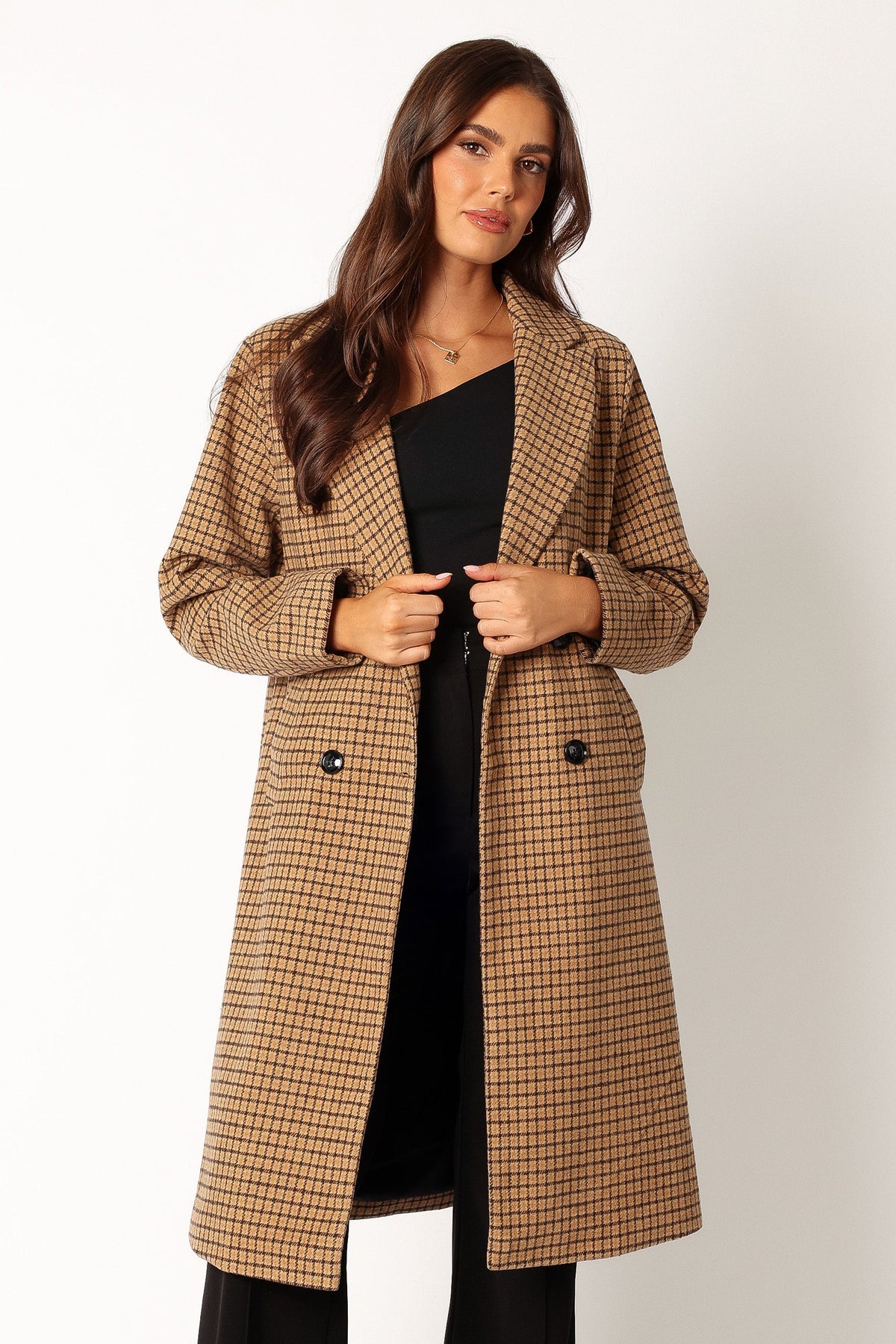 Baylee Long Coat - Tan