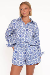 Banksie Short Set - Blue Tile