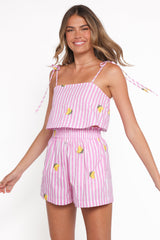 Callum Short Set - Pink Stripe