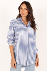 Drew Shirt - Blue Stripe